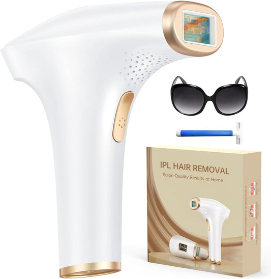 Haarlosy IPL Devices Hair Removal Laser - Painless Hair Removal Device with 3 Advanced Functions HR/SC/RA, 9 Levels, 999,900 Flashes at Home for Women, Men, Armpits, Bikini, Legs, Body