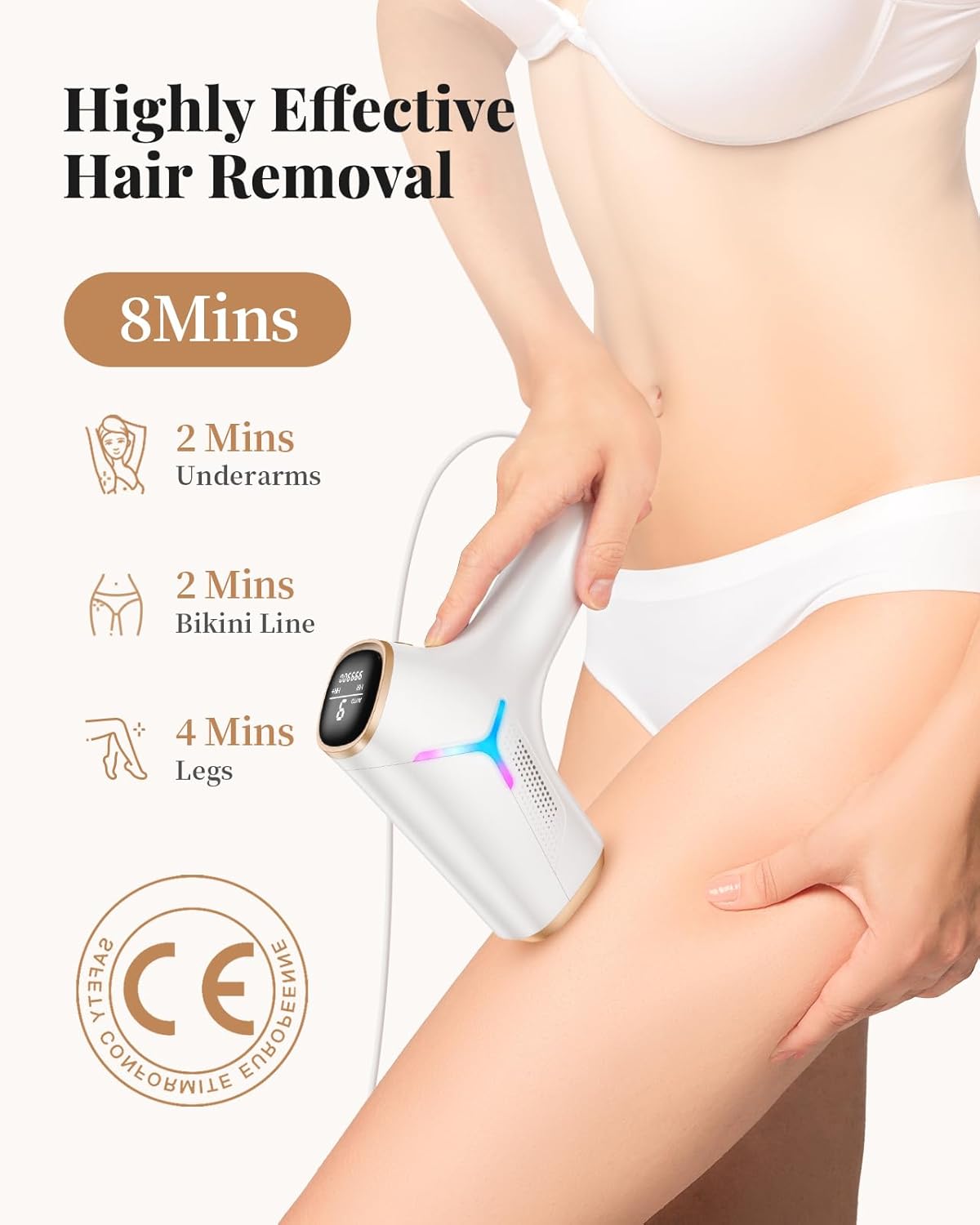 Haarlosy IPL Laser Hair Removal Device for Women and Men