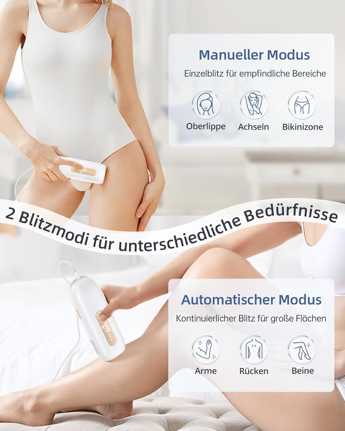 Haarlosy Epilatore Luce Pulsata IPL per le Donne e gli Uomini