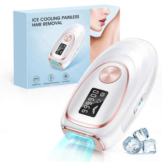 Laser Hair Removal with Cooling, at-Home IPL Hair Removal for Women Men
