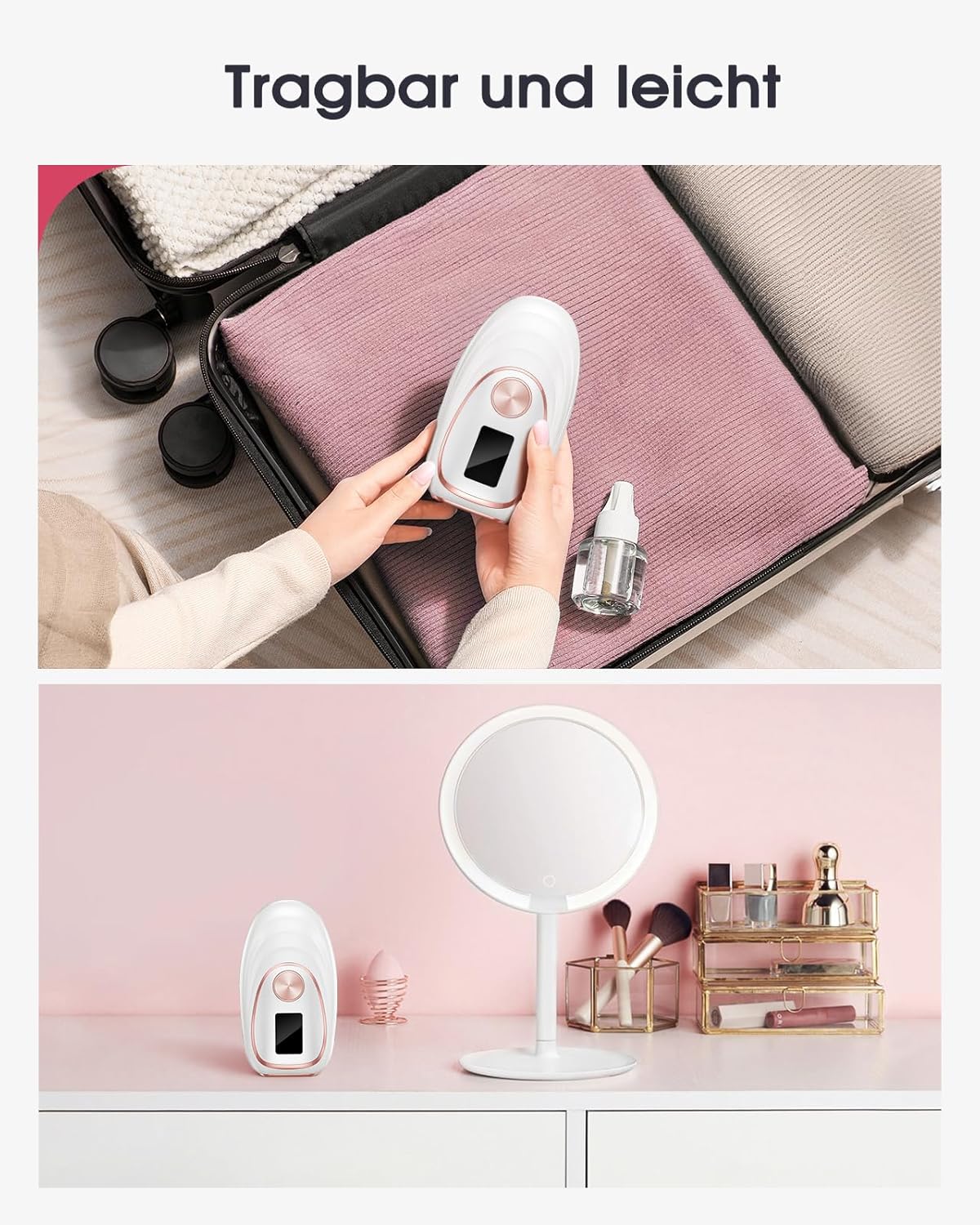 Haarlosy IPL Devices Hair Removal Laser with Cooling Function, 5 Energy Levels, 999,900 Light Pulses, Painless IPL Hair Removal Device for Women, Men, Face, Armpits, Legs and Body (White)