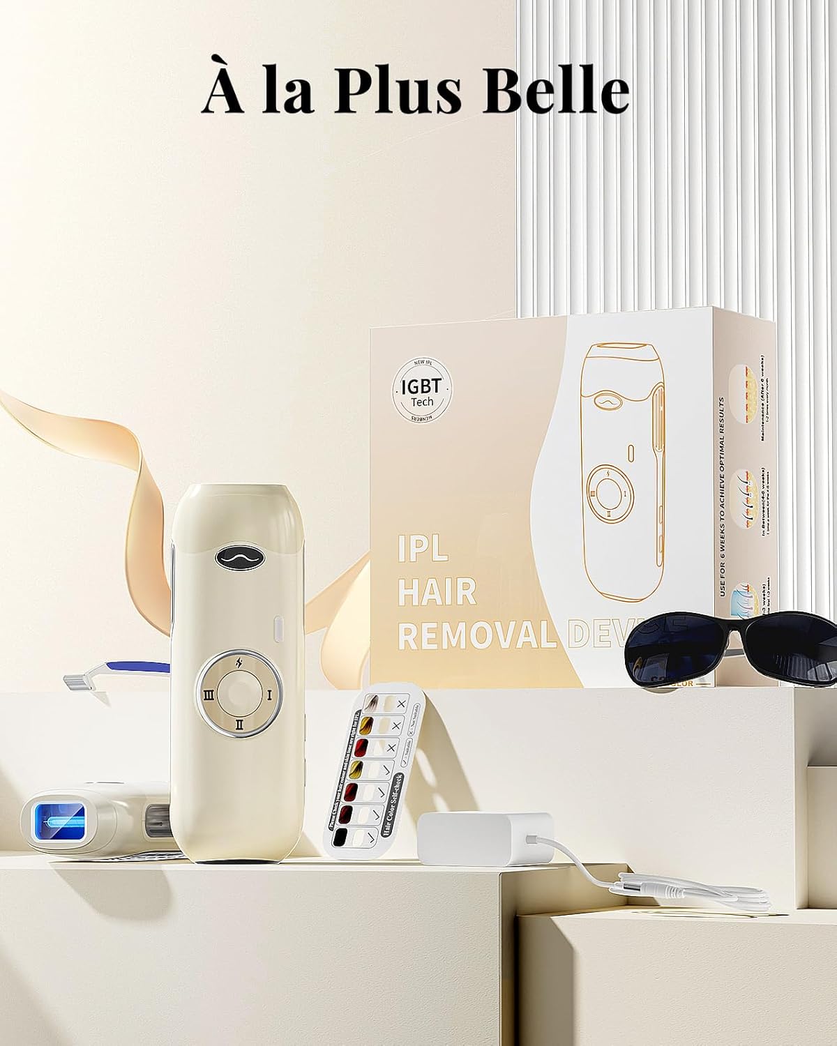 Haarlosy Épilateur Lumière Pulsée, 22J Épilateur Laser Définitif pour