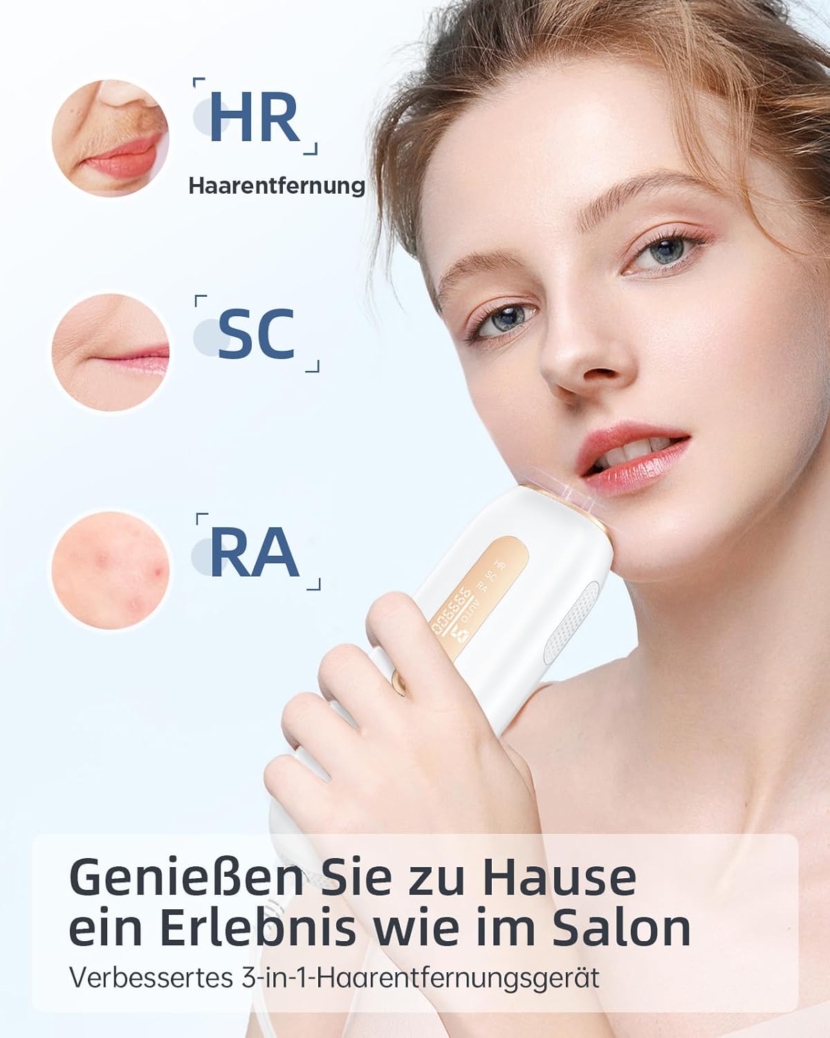 Haarlosy Epilatore Luce Pulsata IPL per le Donne e gli Uomini