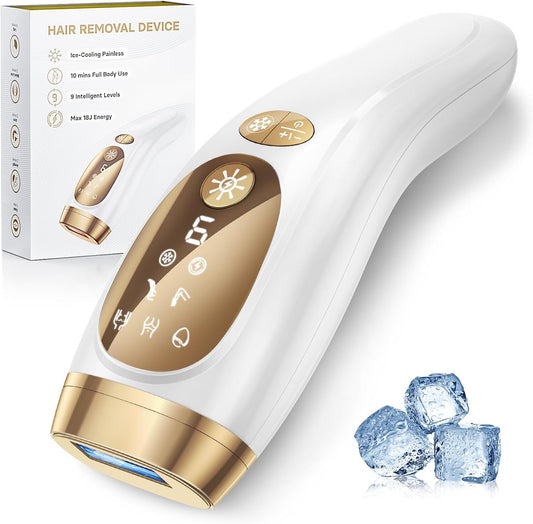 Haarlosy Épilateur Lumière Pulsée avec Refroidissement Indolore