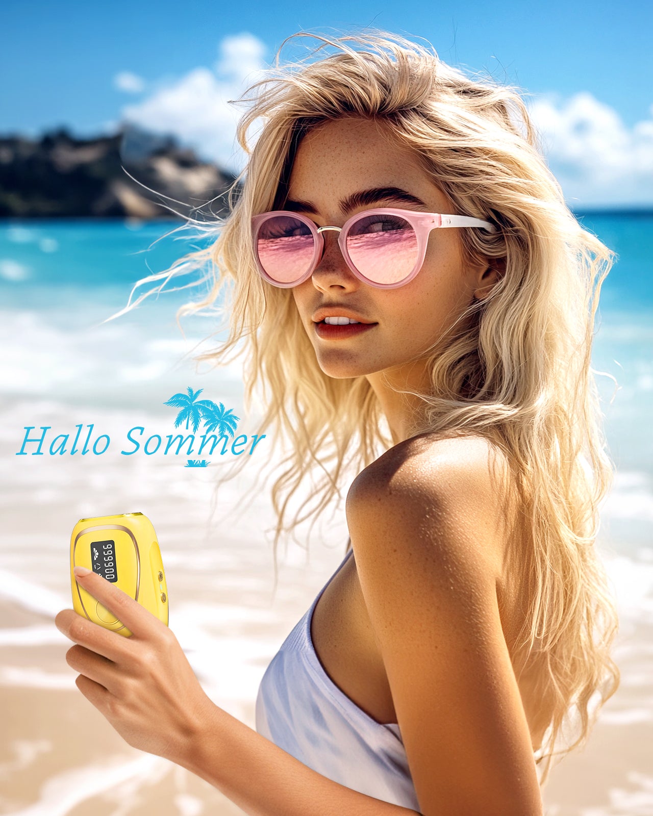 Haarlosy IPL Geräte Haarentfernung mit Kühlfunktion, 999,900 Lichtimpulse, 5 Energiestufen Schmerzfreie IPL Haarentfernung Laser Hair Removal für Frauen, Männer, Intimbereich, Körper und Beine