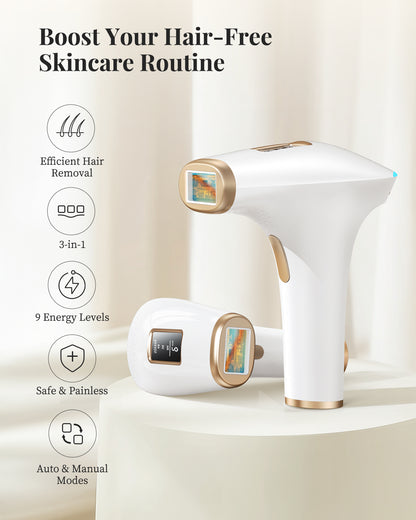 Haarlosy IPL Laser Hair Removal Device for Women and Men with 3-in-1 and Salon Quality Result at Home