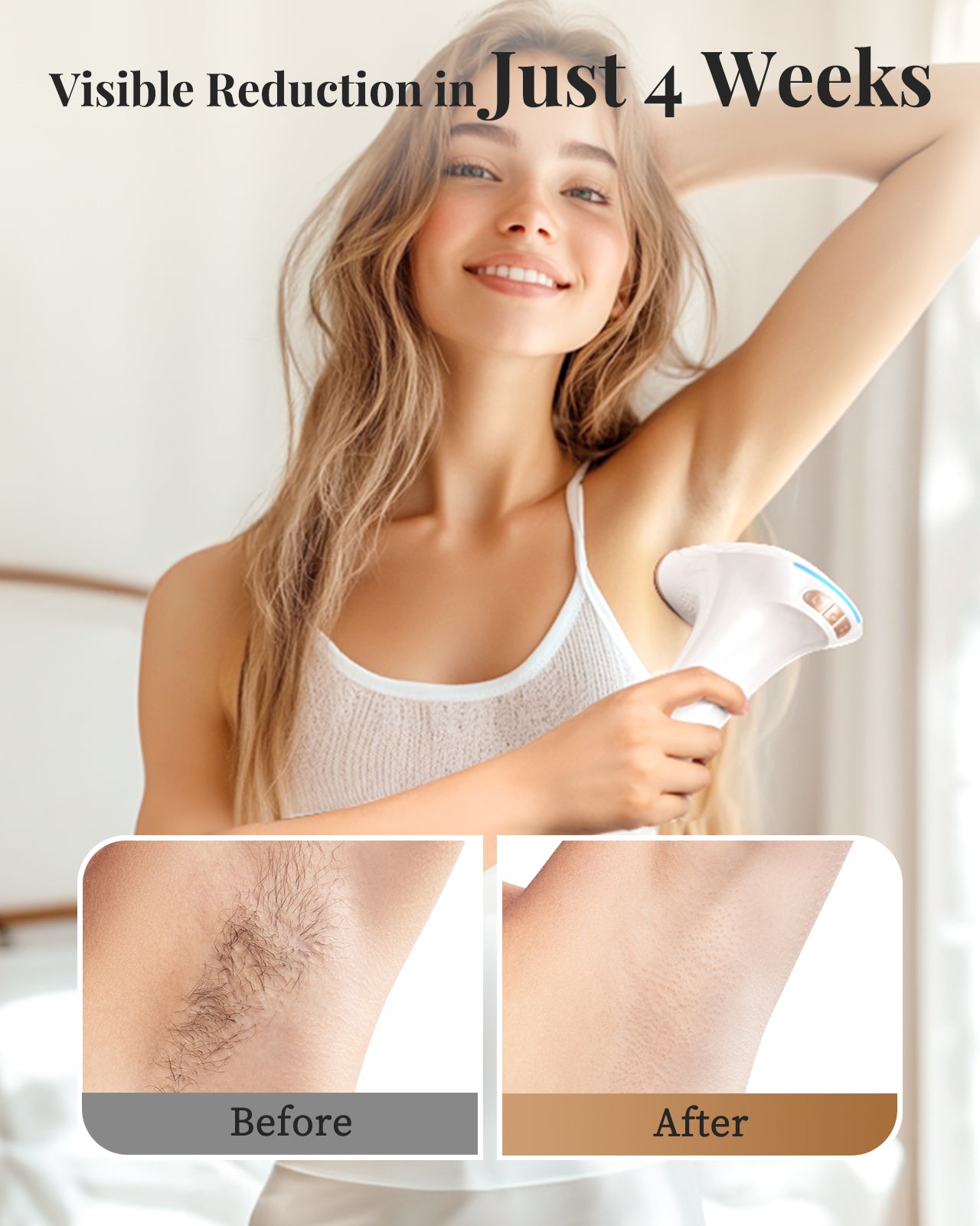 Haarlosy IPL Laser Hair Removal Device for Women and Men with 3-in-1 and Salon Quality Result at Home