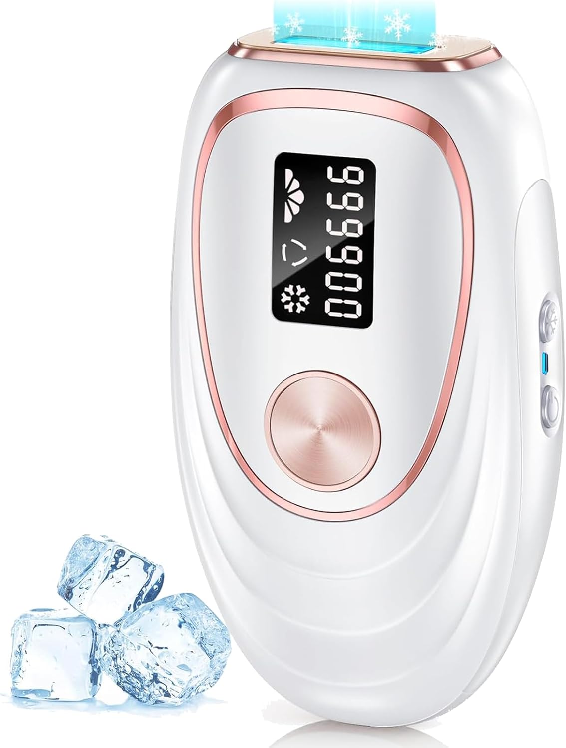 Haarlosy IPL Geräte Haarentfernung Laser mit Gefrierfunktion, Schmerzfreie 5 Energiestufen 999,900 Lichtimpulse Haarentfernungsgerät für Damen Männer Gesicht Achseln Beine und Körper