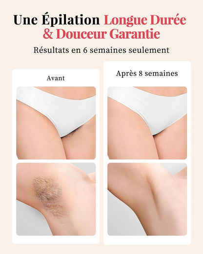 Haarlosy Épilateur Lumière Pulsée, 22J Épilateur Laser Définitif pour