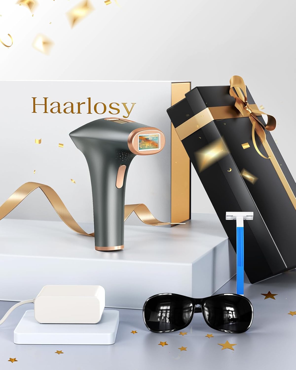 Haarlosy IPL Laser Hair Removal Device with 3-in-1