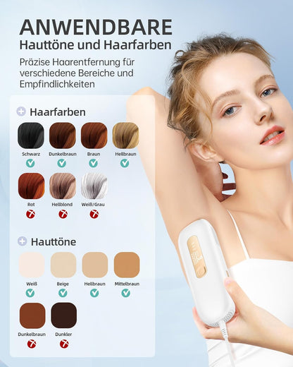 Haarlosy Epilatore Luce Pulsata IPL per le Donne e gli Uomini