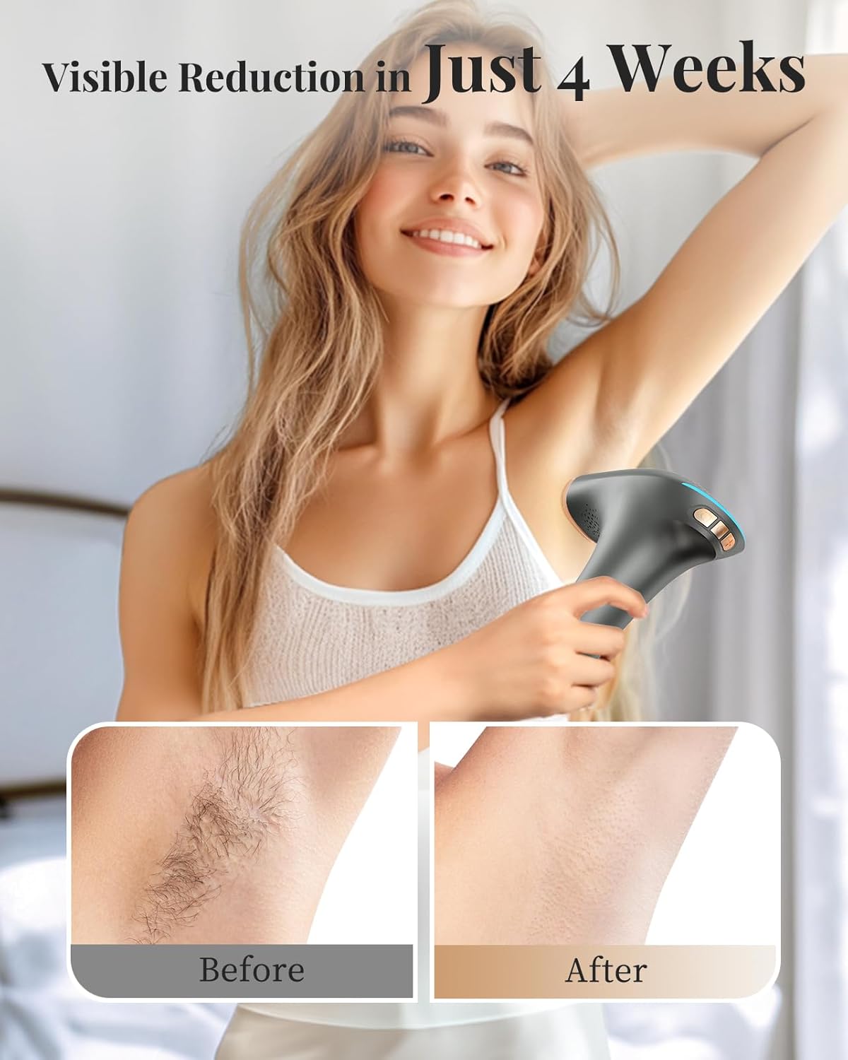 Haarlosy IPL Laser Hair Removal Device with 3-in-1