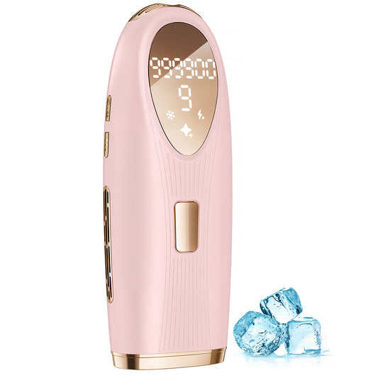 TIIMAGIC IPL Laser Hair Removal Device, 5°C Cooling, 9 Level,Light Pink