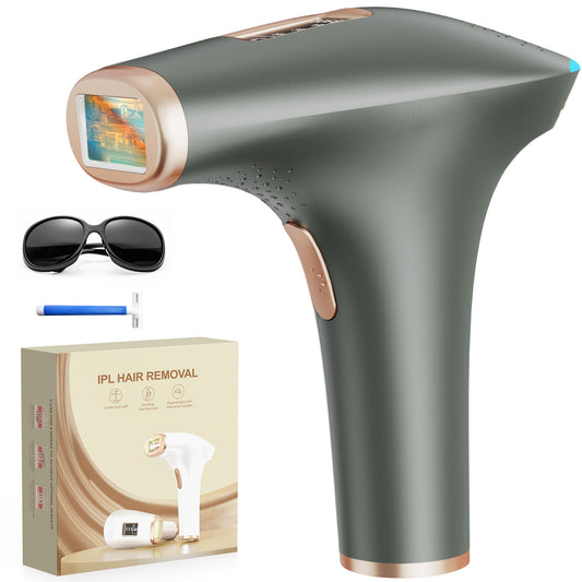 Haarlosy Épilateur Lumière Pulsée, Grande Fenêtre 5 cm², 999,900 Flashs IPL, 9 Niveaux & 2 Modes, Auto/Manuel – Épilation Laser Définitive Maison Femme & Homme, Visage, Corps, Aisselles, Bikini