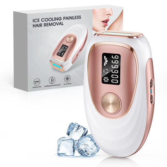 Haarlosy Épilateur Lumière Pulsée de Refroidissement, 999,900 Flashes IPL Laser Épilateur Definitive, 2 Modes 5 Niveaux Énergie Épilation Laser pour Visage/Corps/Maillot/Aisselles