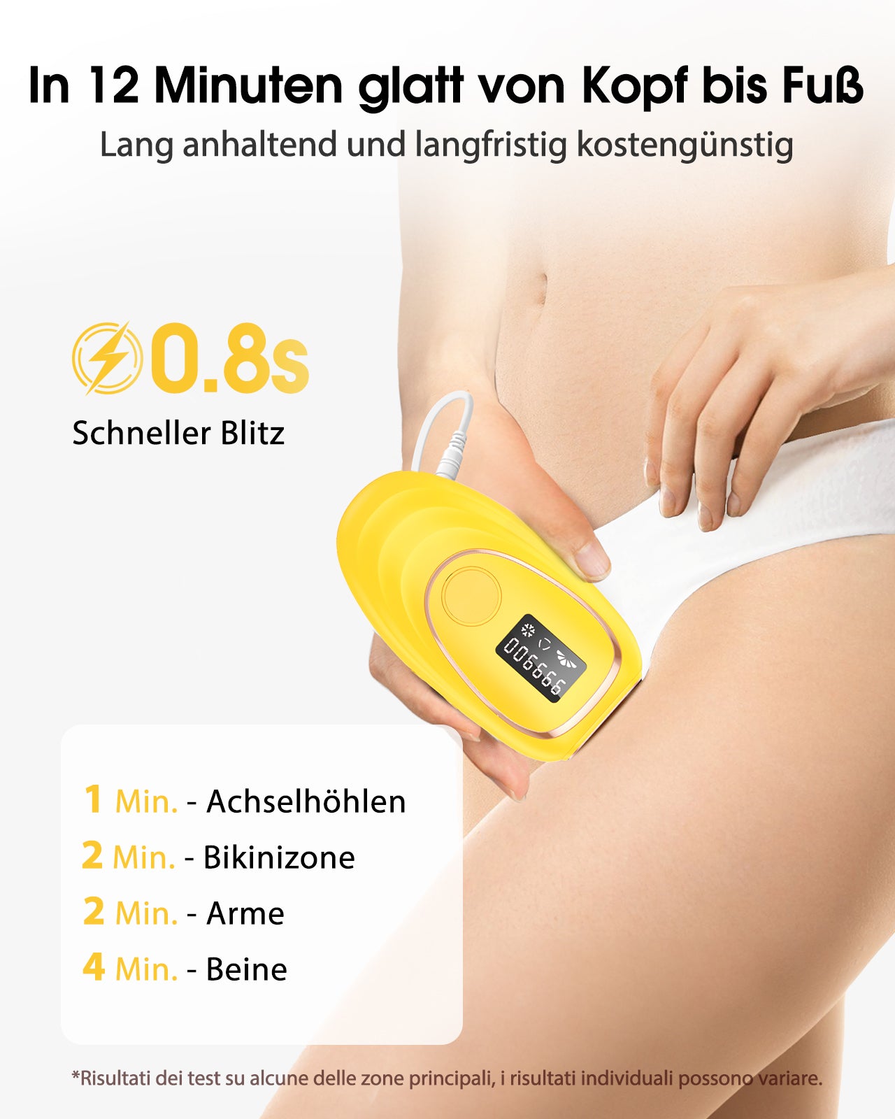 Haarlosy IPL Geräte Haarentfernung mit Kühlfunktion, 999,900 Lichtimpulse, 5 Energiestufen Schmerzfreie IPL Haarentfernung Laser Hair Removal für Frauen, Männer, Intimbereich, Körper und Beine