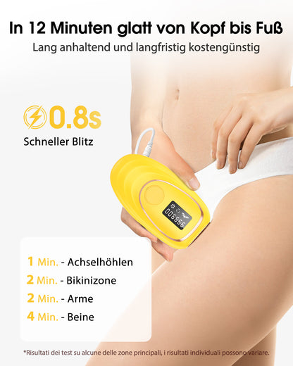 Haarlosy IPL Geräte Haarentfernung mit Kühlfunktion, 999,900 Lichtimpulse, 5 Energiestufen Schmerzfreie IPL Haarentfernung Laser Hair Removal für Frauen, Männer, Intimbereich, Körper und Beine