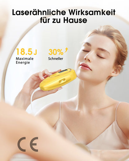Haarlosy IPL Geräte Haarentfernung mit Kühlfunktion, 999,900 Lichtimpulse, 5 Energiestufen Schmerzfreie IPL Haarentfernung Laser Hair Removal für Frauen, Männer, Intimbereich, Körper und Beine
