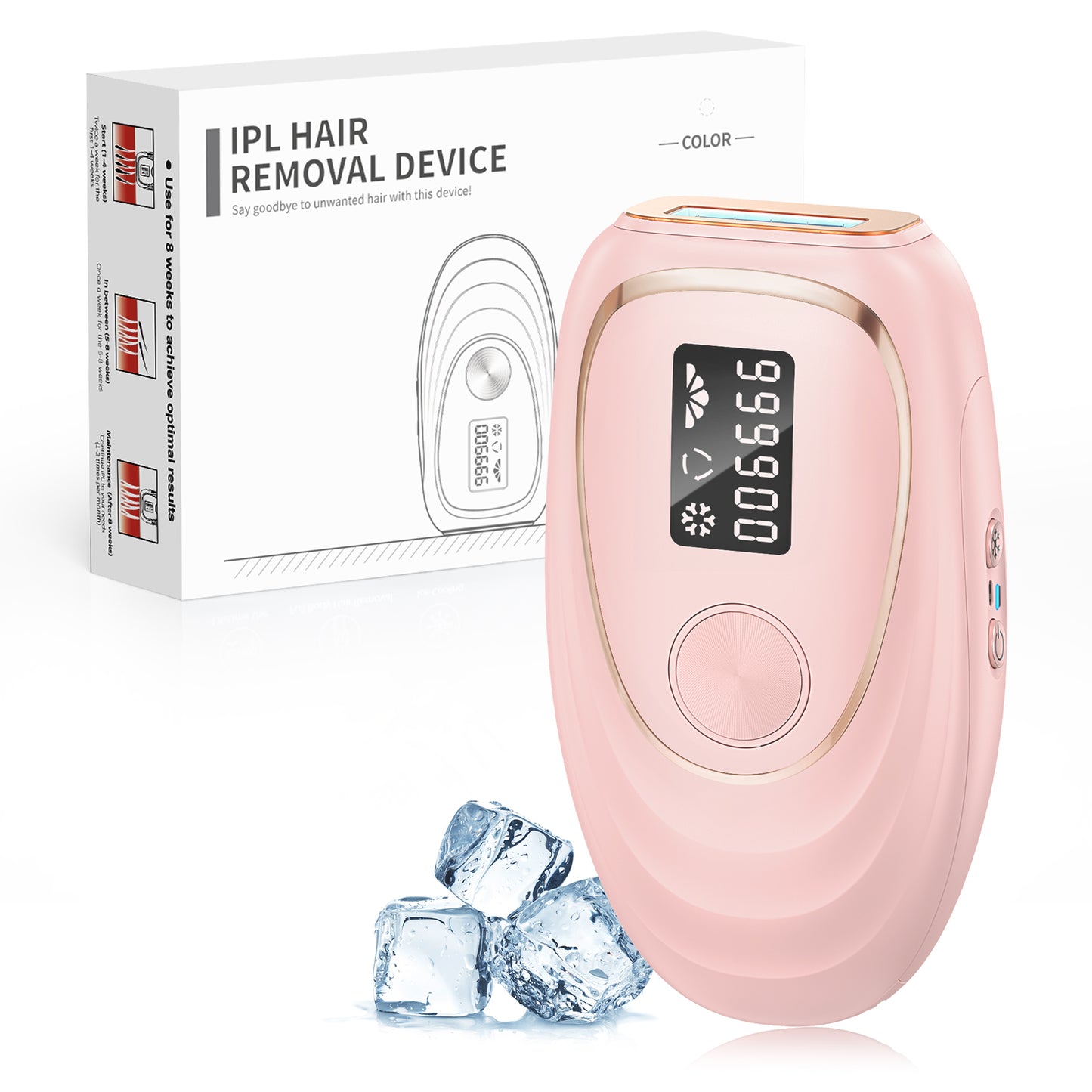 Haarlosy IPL Geräte Haarentfernung mit Kühlfunktion, 999,900 Lichtimpulse, 5 Energiestufen Schmerzfreie IPL Haarentfernung Laser Hair Removal für Frauen, Männer, Intimbereich, Körper und Beine