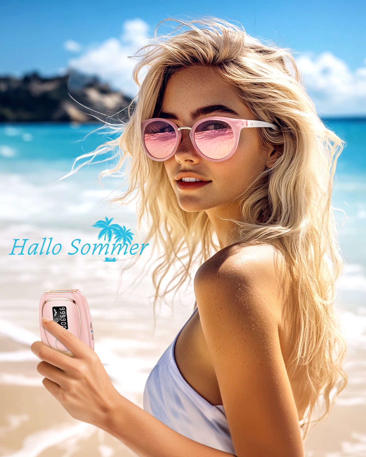 Haarlosy IPL Geräte Haarentfernung mit Kühlfunktion, 999,900 Lichtimpulse, 5 Energiestufen Schmerzfreie IPL Haarentfernung Laser Hair Removal für Frauen, Männer, Intimbereich, Körper und Beine